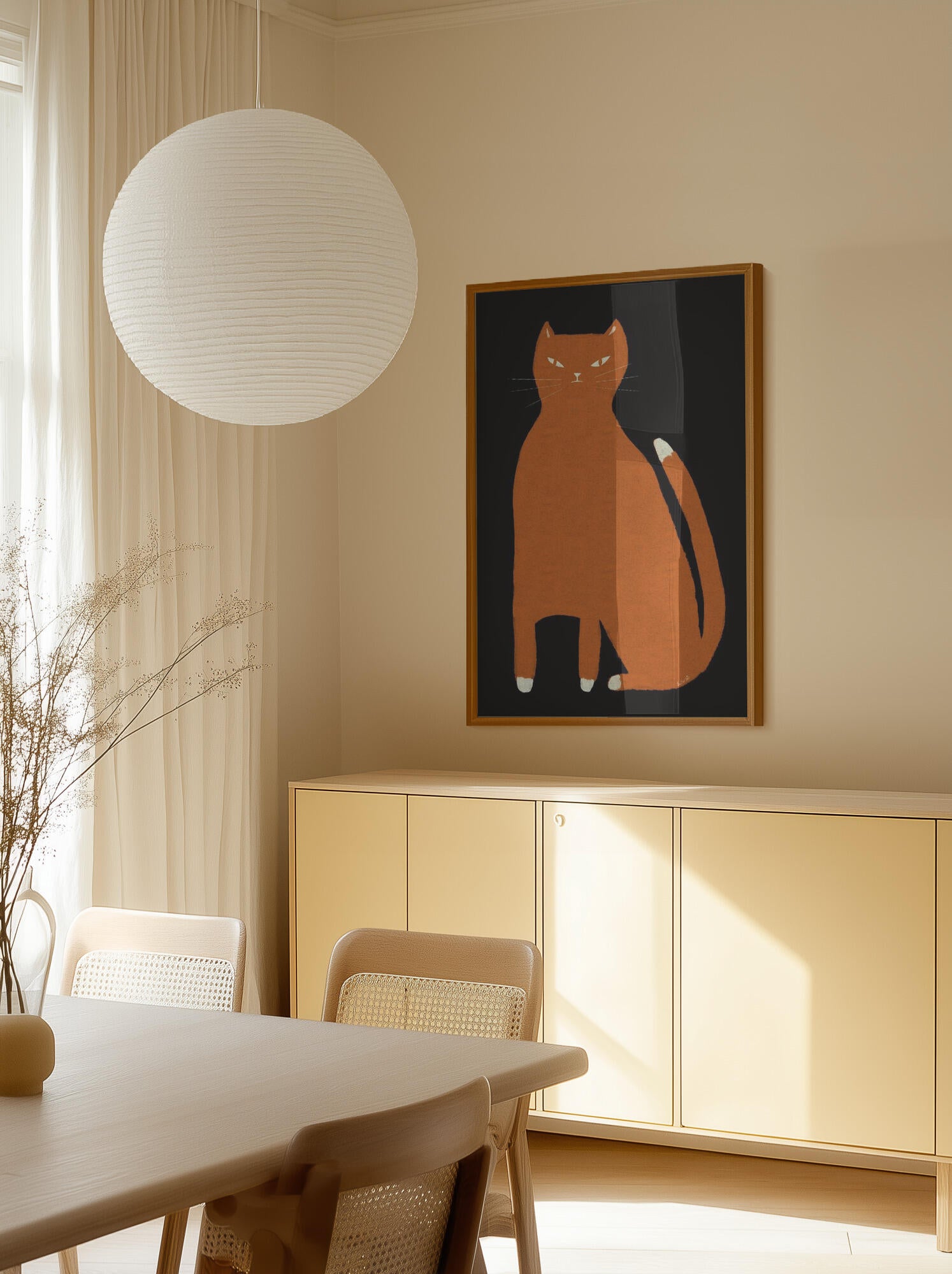 Ginger orange cat