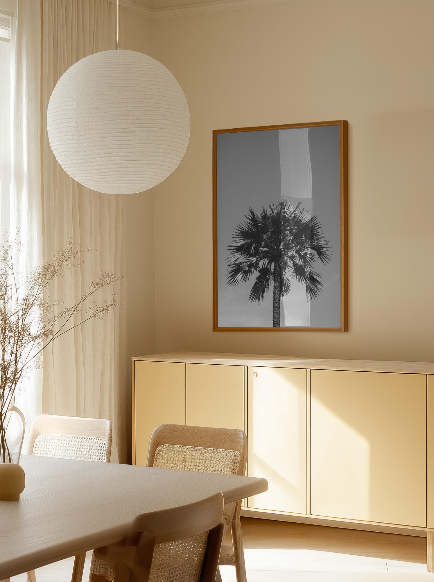 Striking Palm Silhouette