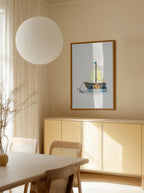 Whimsical Toy Sailboat