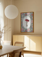 Vintage Mushroom Floral Pattern