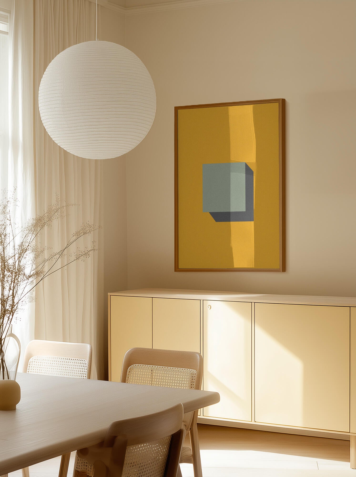 Orange Geometric Shadow