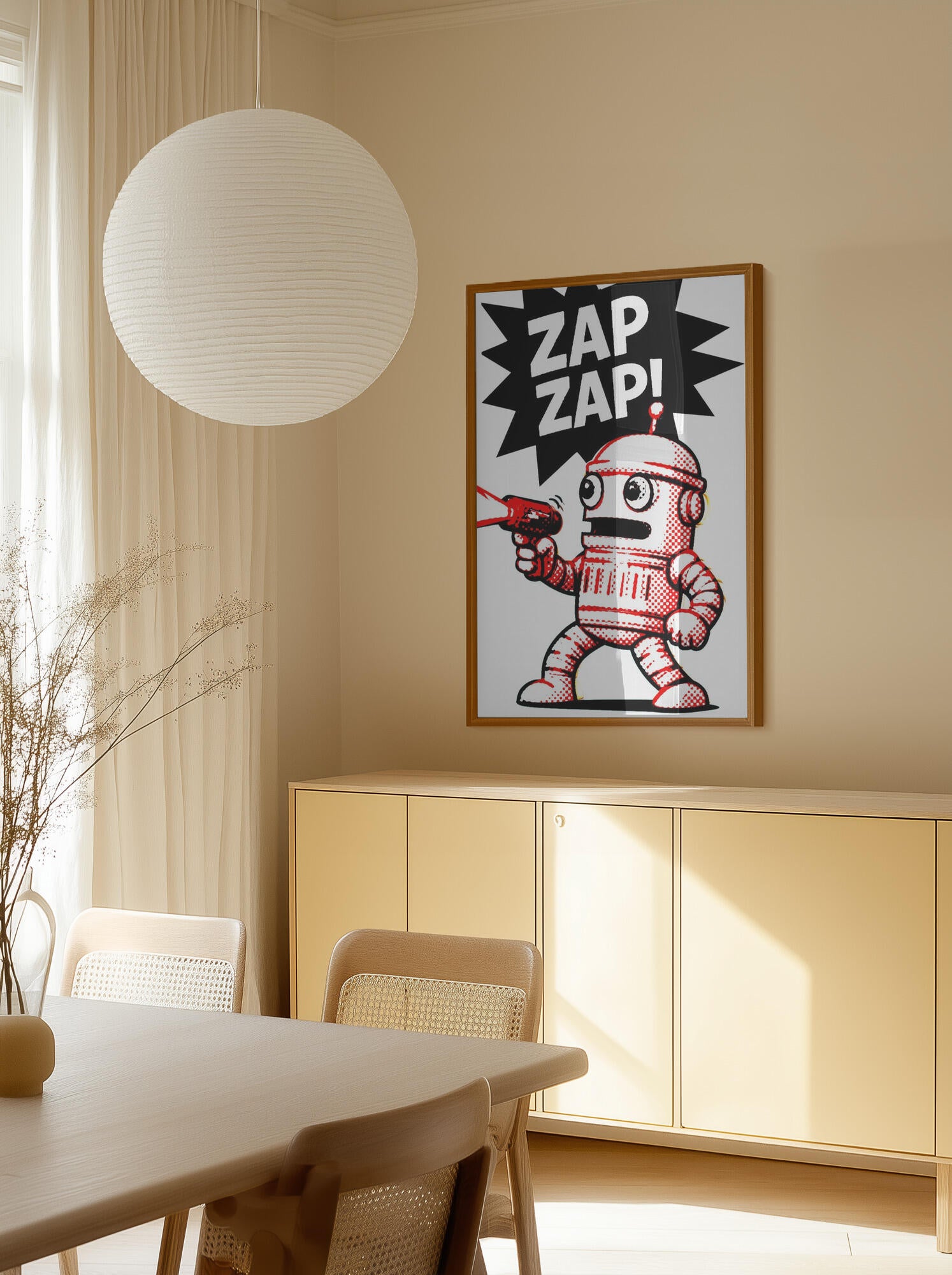 Retro Robot Zap Action