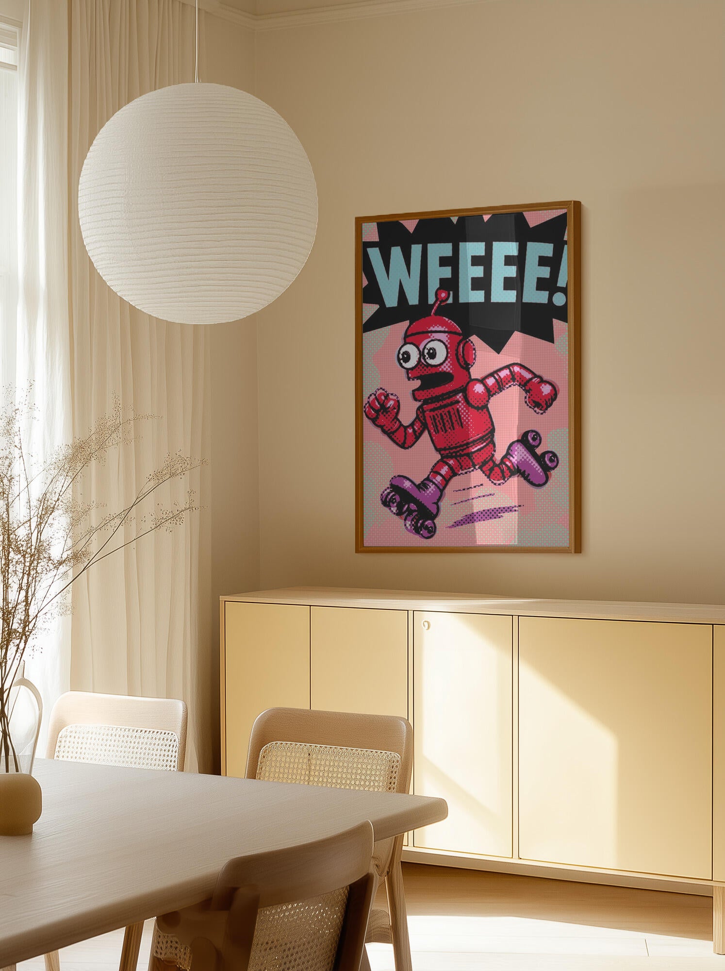 Running Pop Art Robot