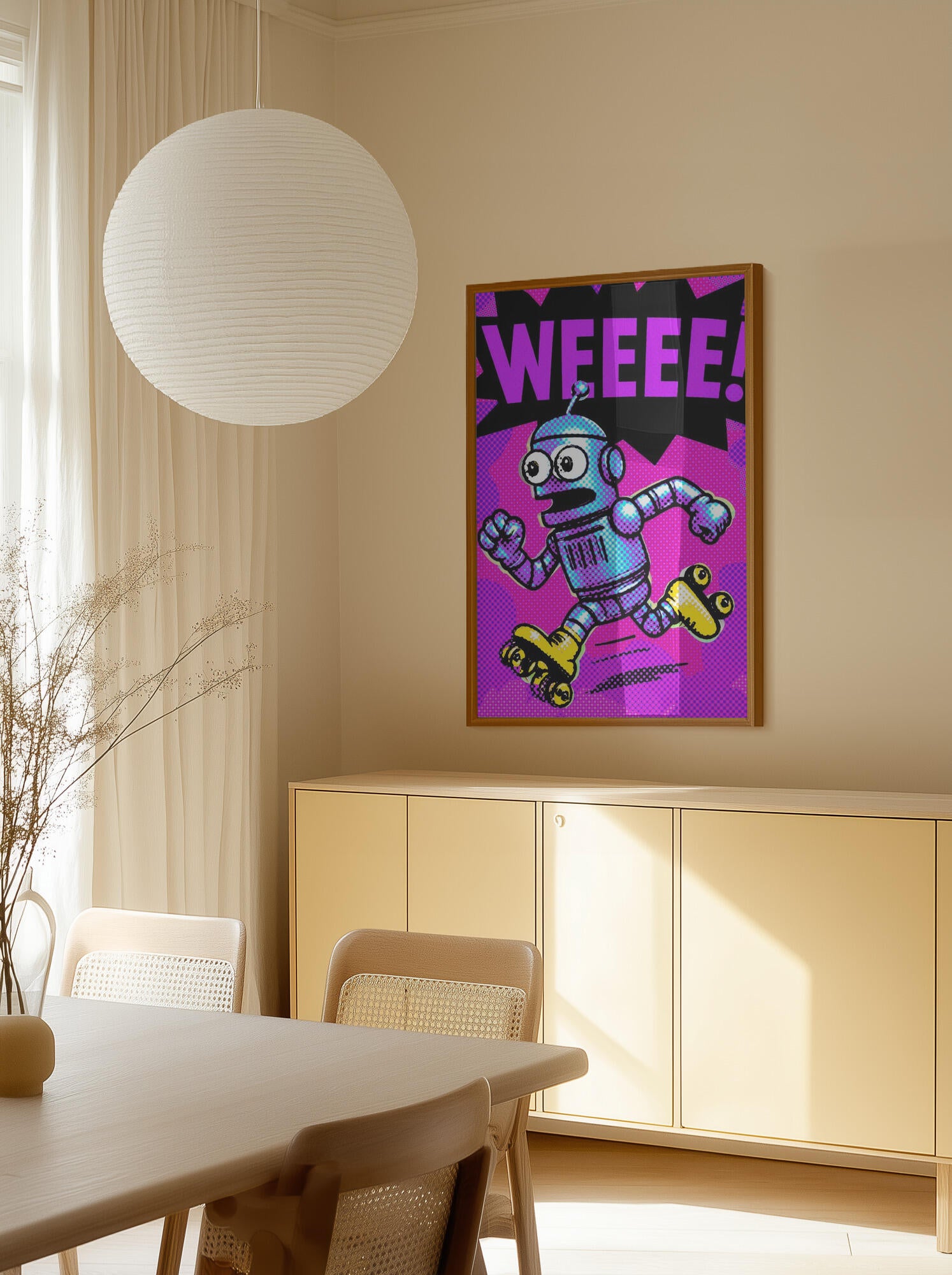 Pop Art Roller Robot