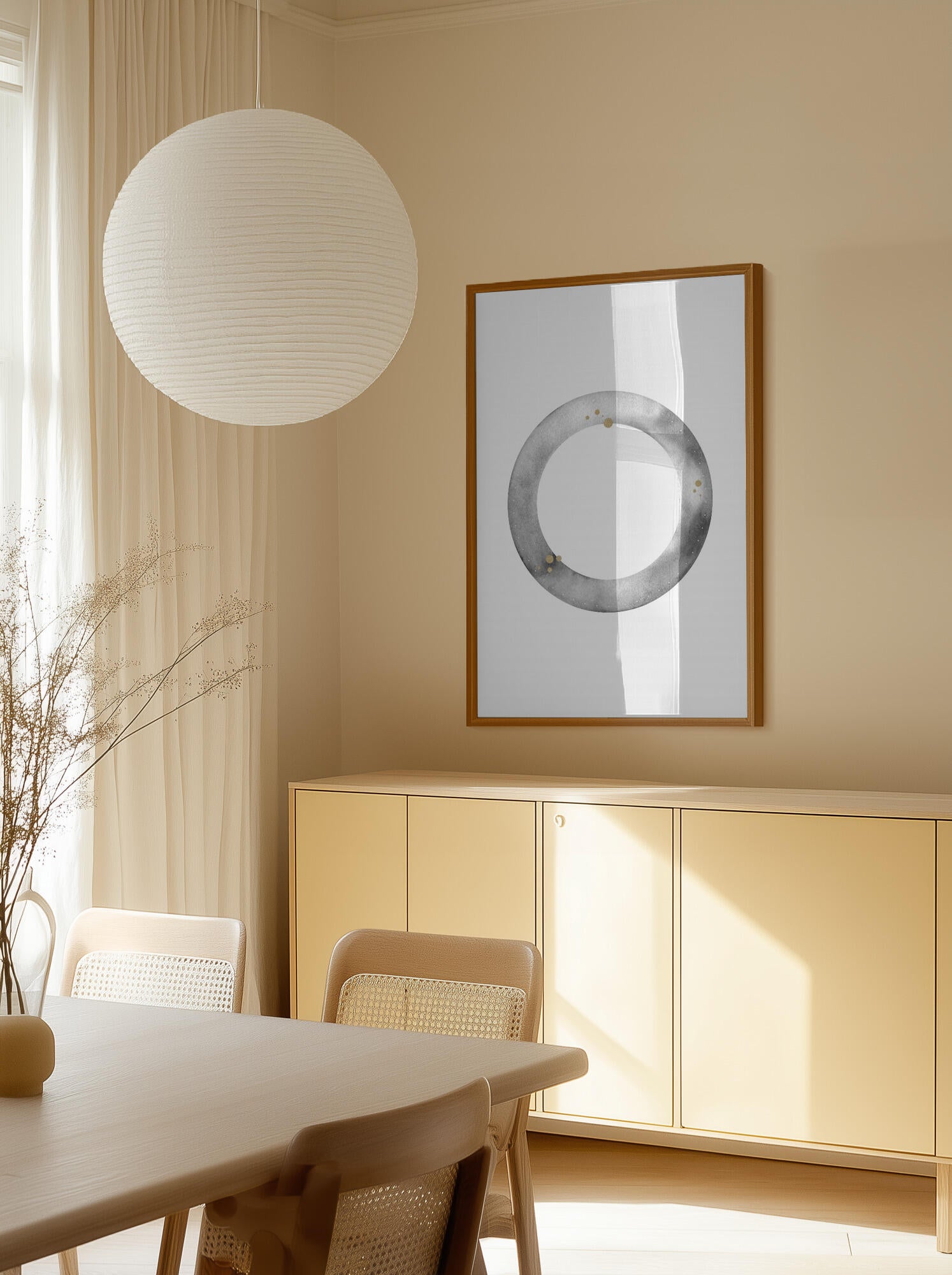 Golden Grey Circle