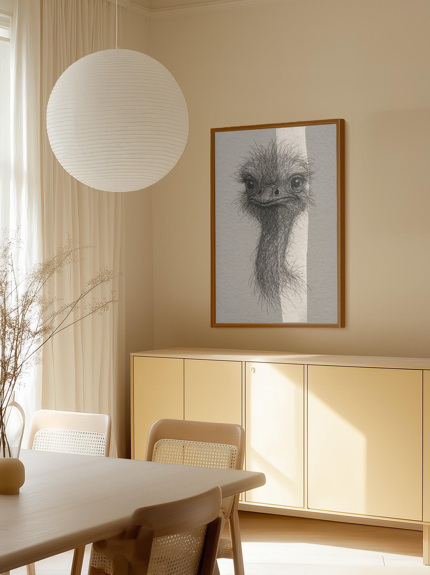 Friendly Emu Sketch