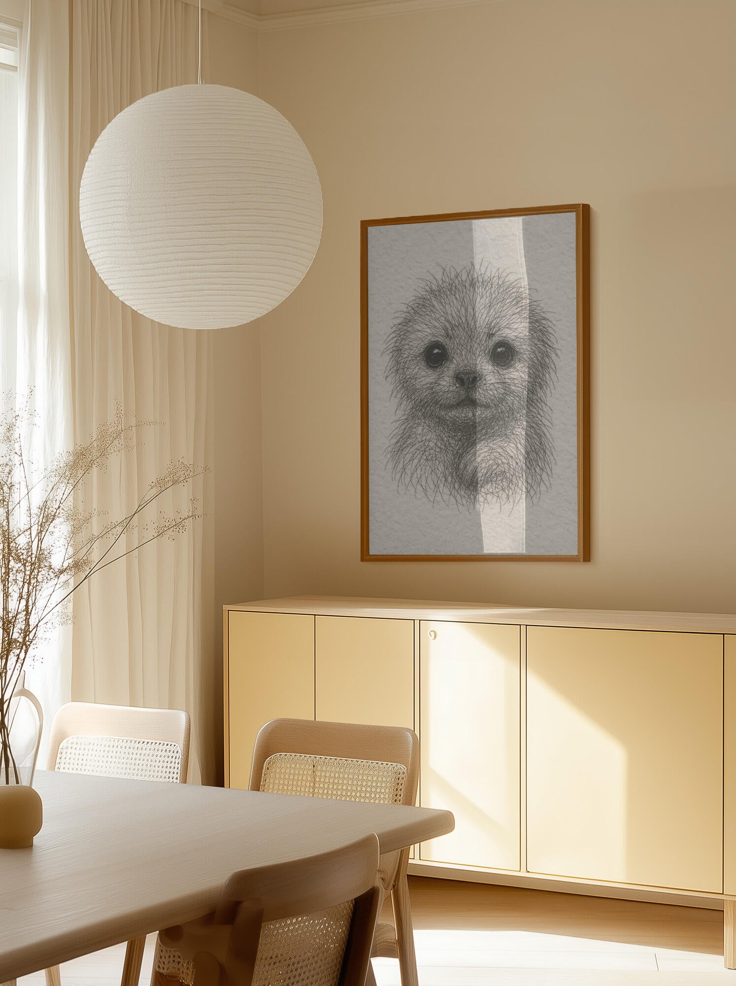 Fluffy Puppy Portrait