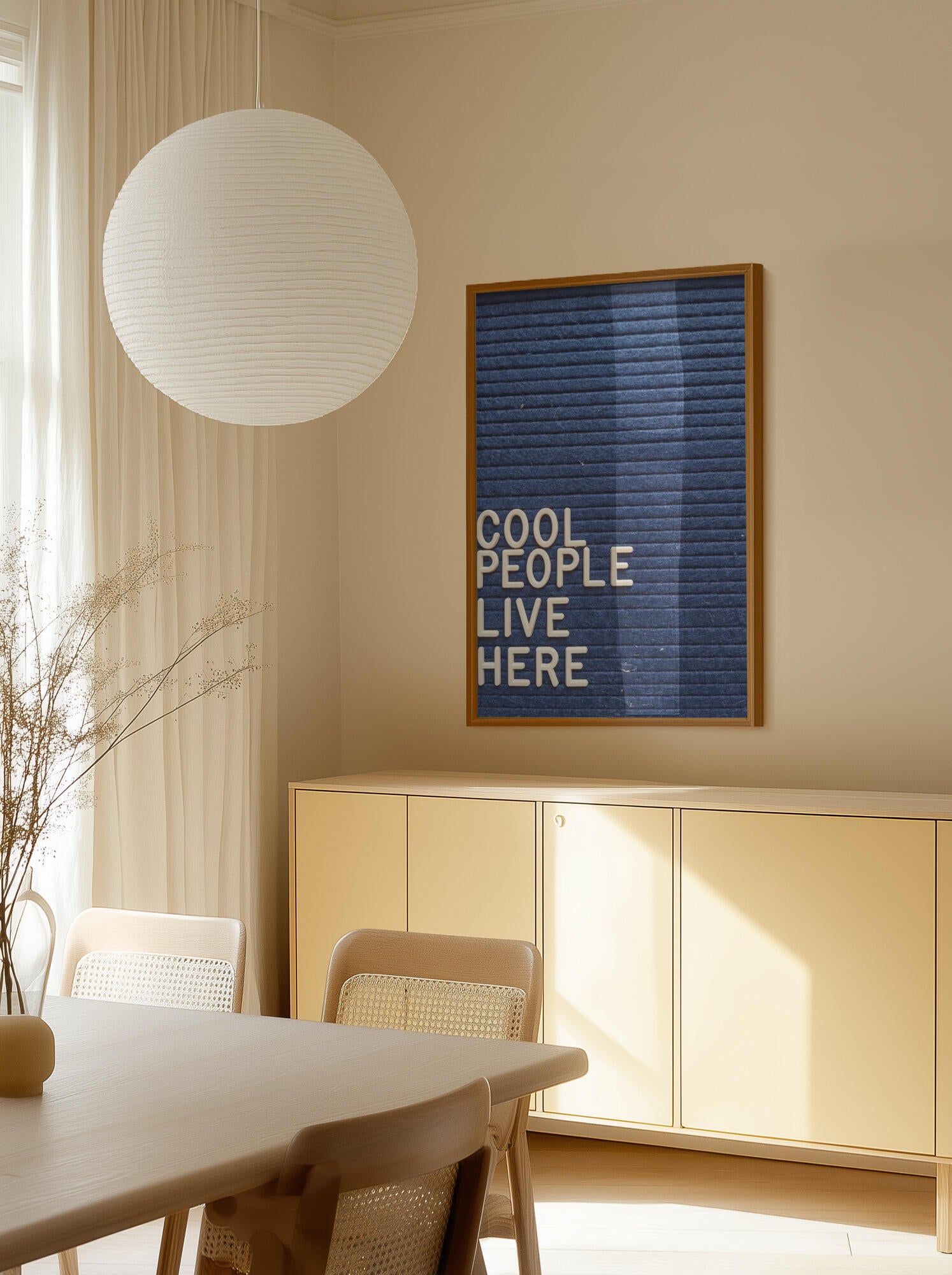Cool People Live Here Letter Board