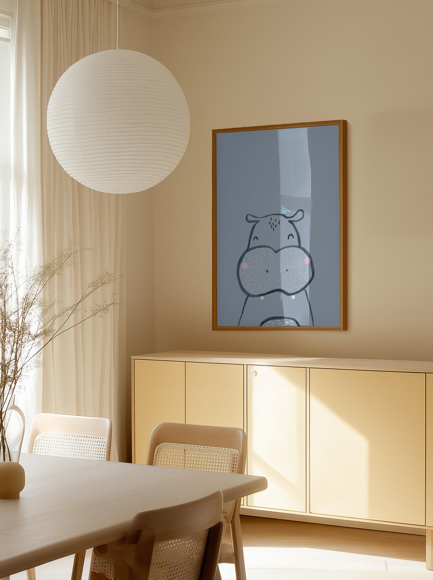 Sweet Hippo and Bird
