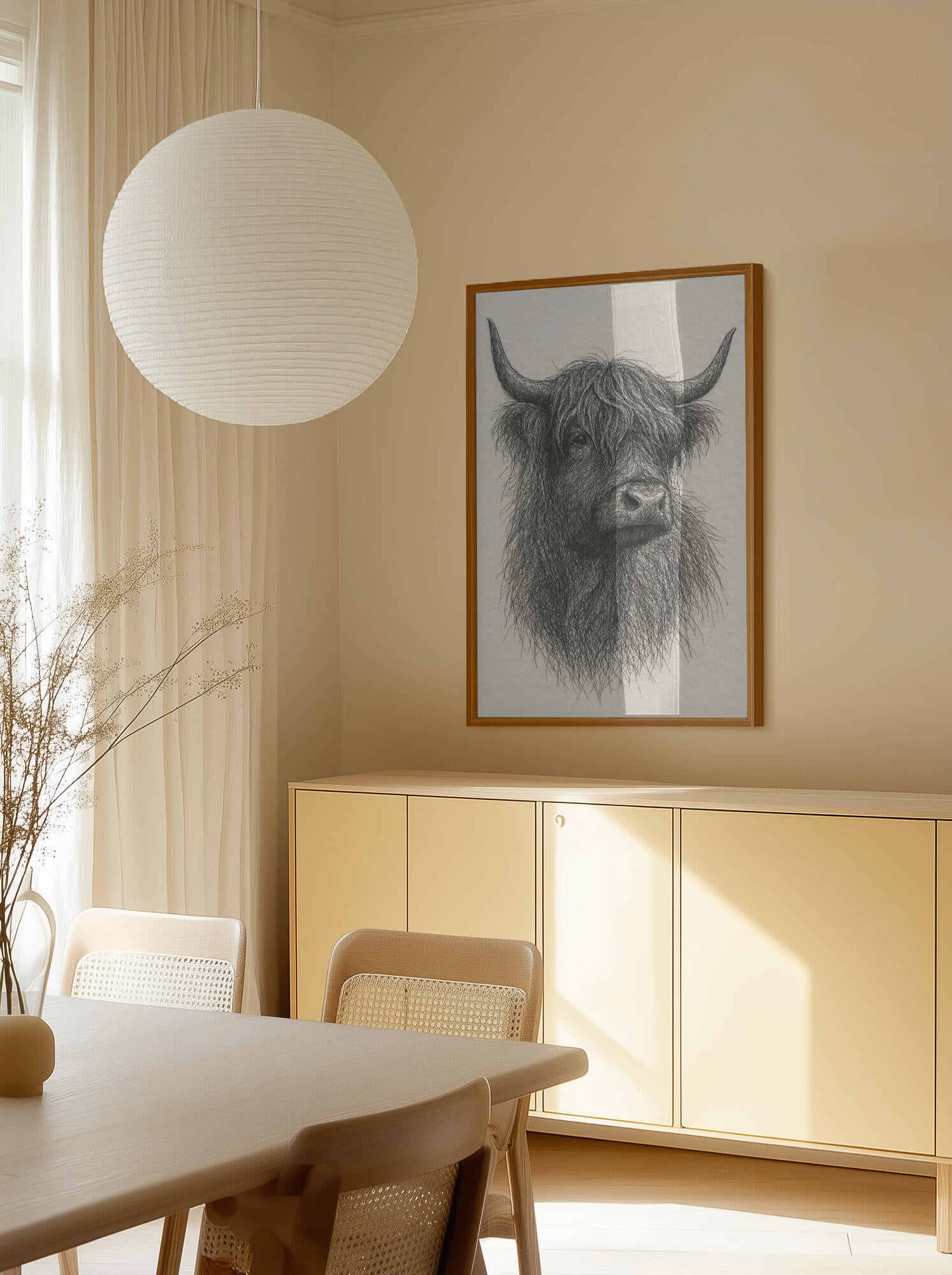 Shaggy Highland Bull
