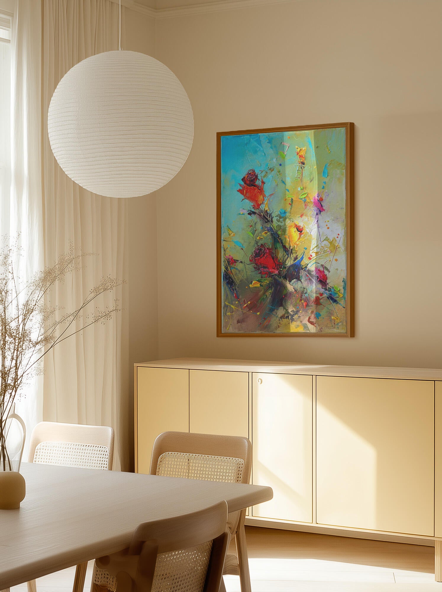 Vibrant Floral Impression