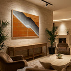 Orange Diagonal Staircase
