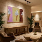 Ice Creams On Neapolitan