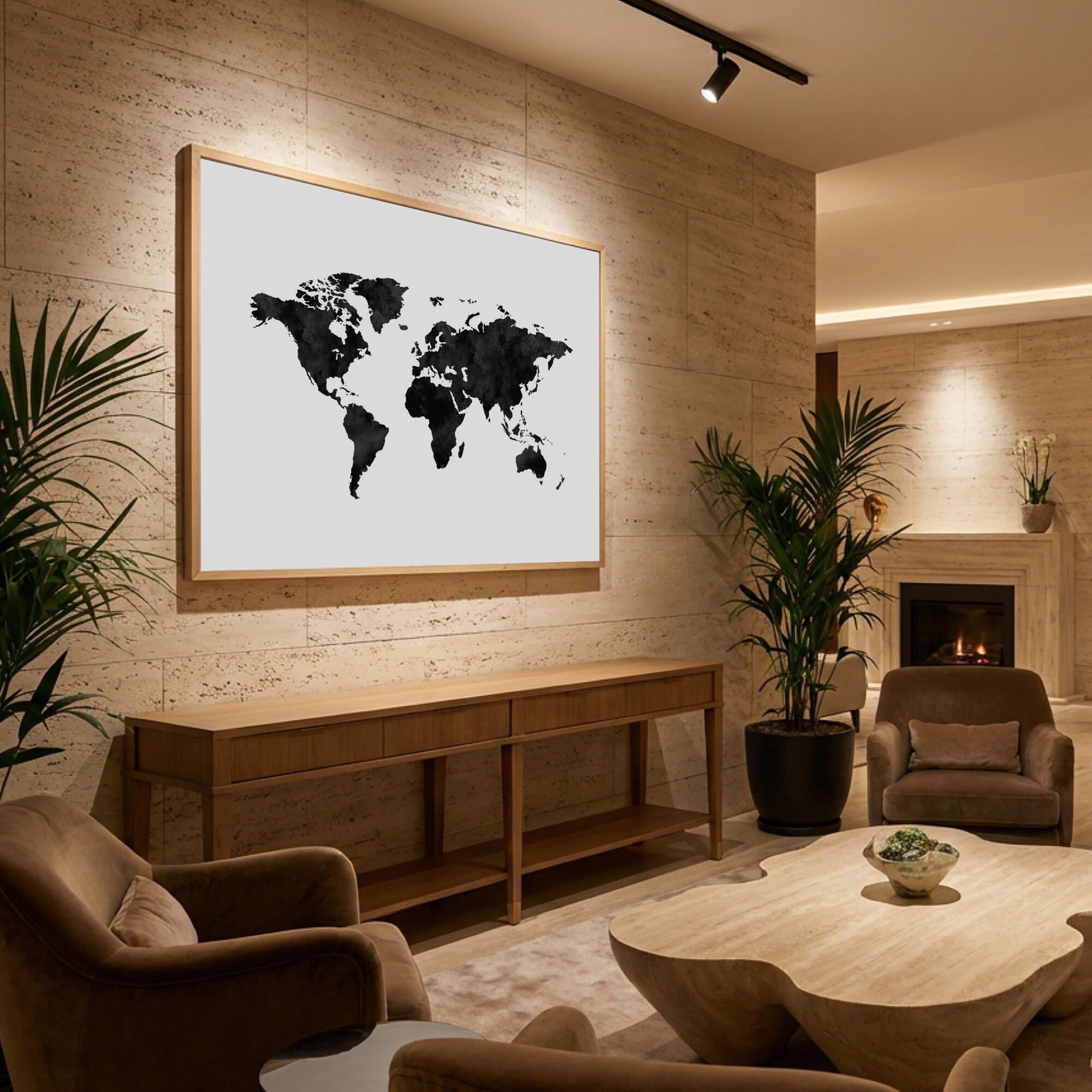 Inked World Map