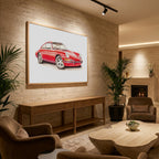 Red Classic Sports Car