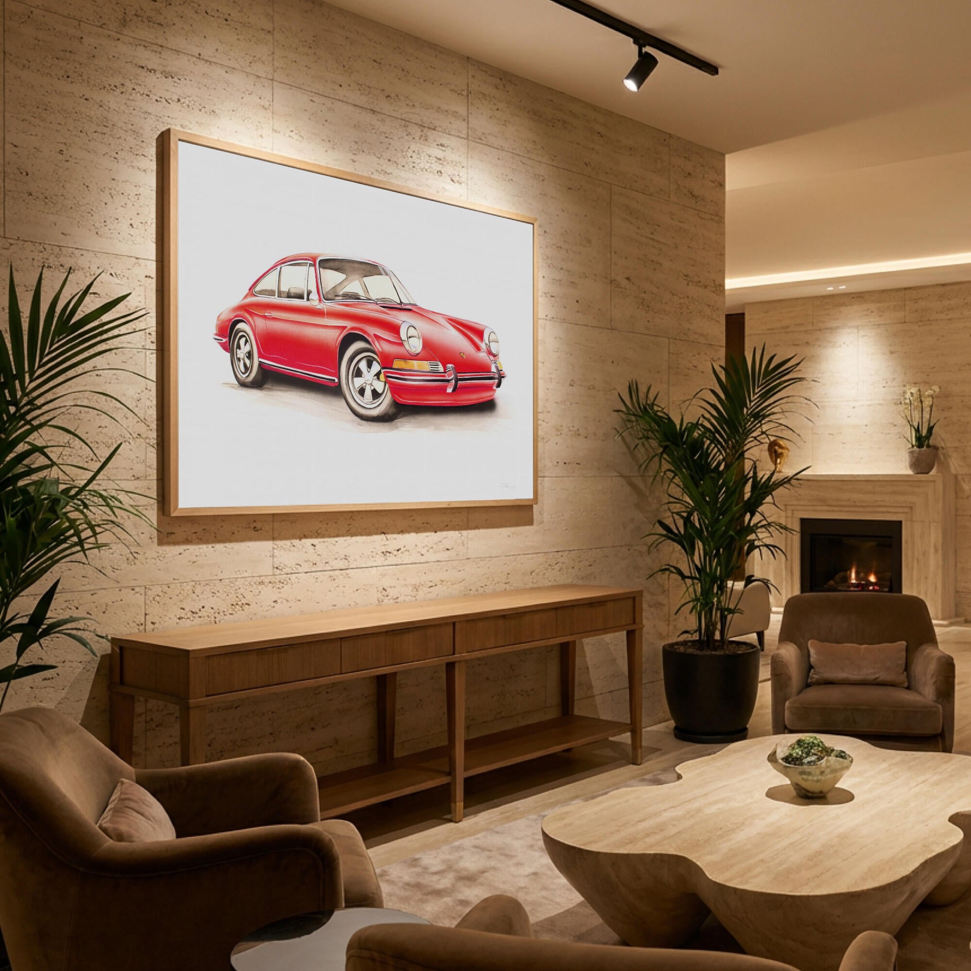 Red Classic Sports Car