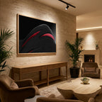 Sleek Red Architectural Curves