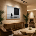 Man in Art Gallery