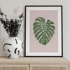 Monstera Leaf Blush