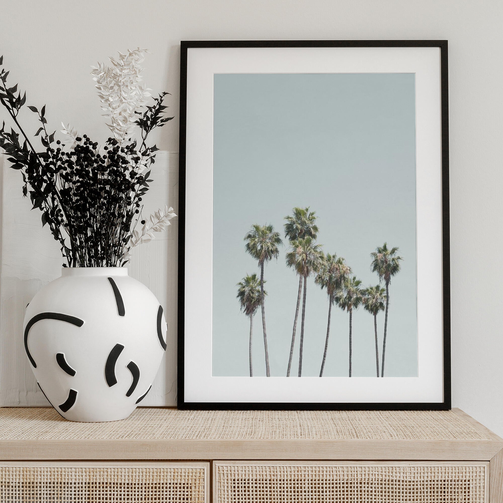 Blue Palm Trees