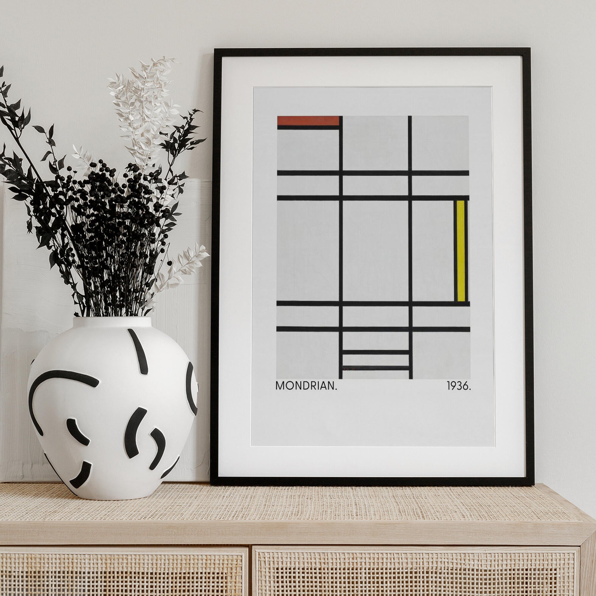 Composition in White, Red, and Yellow 1936