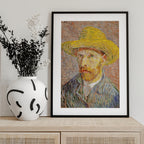 Self Portrait With Straw Hat