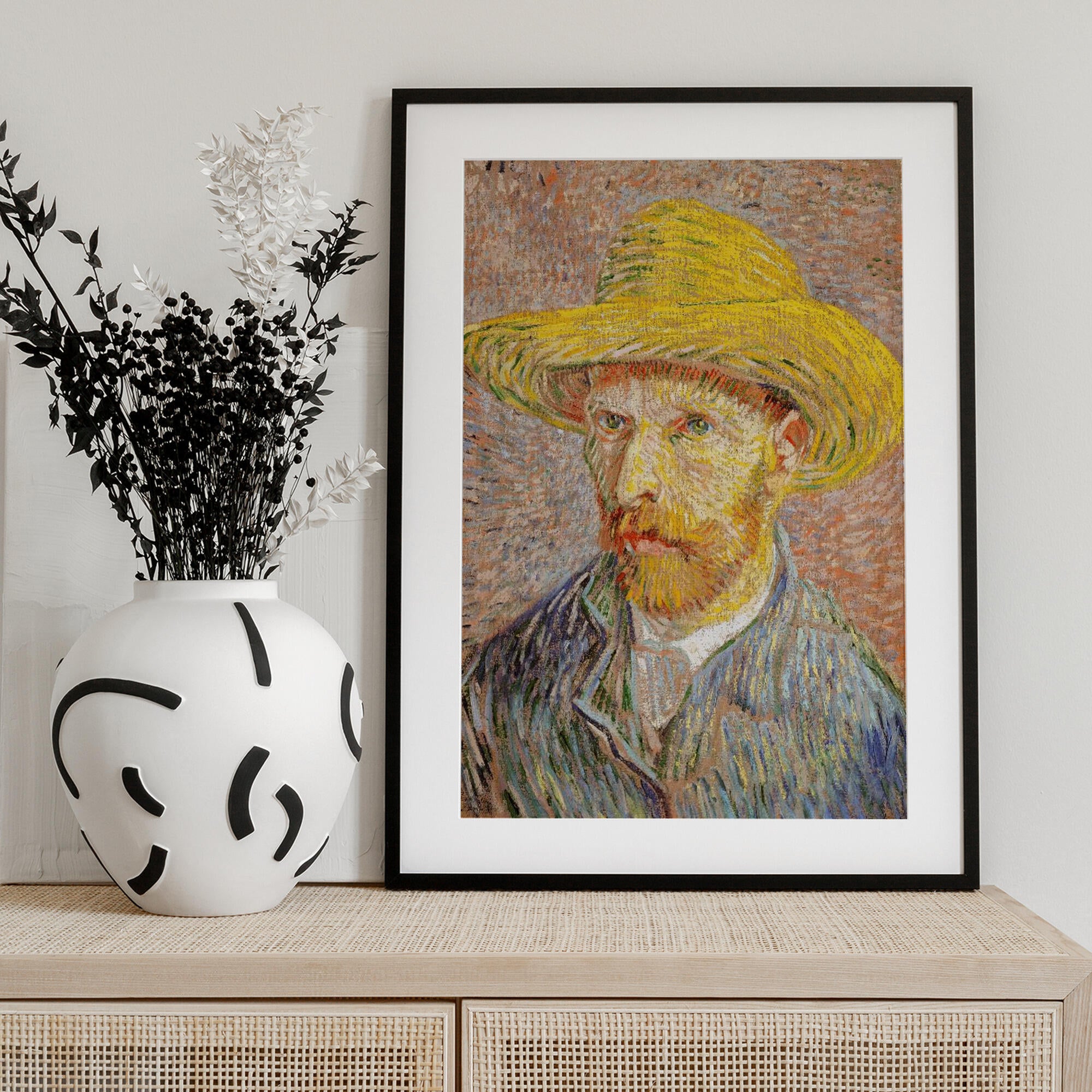 Self Portrait With Straw Hat