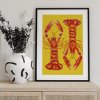 Langoustines On Yellow