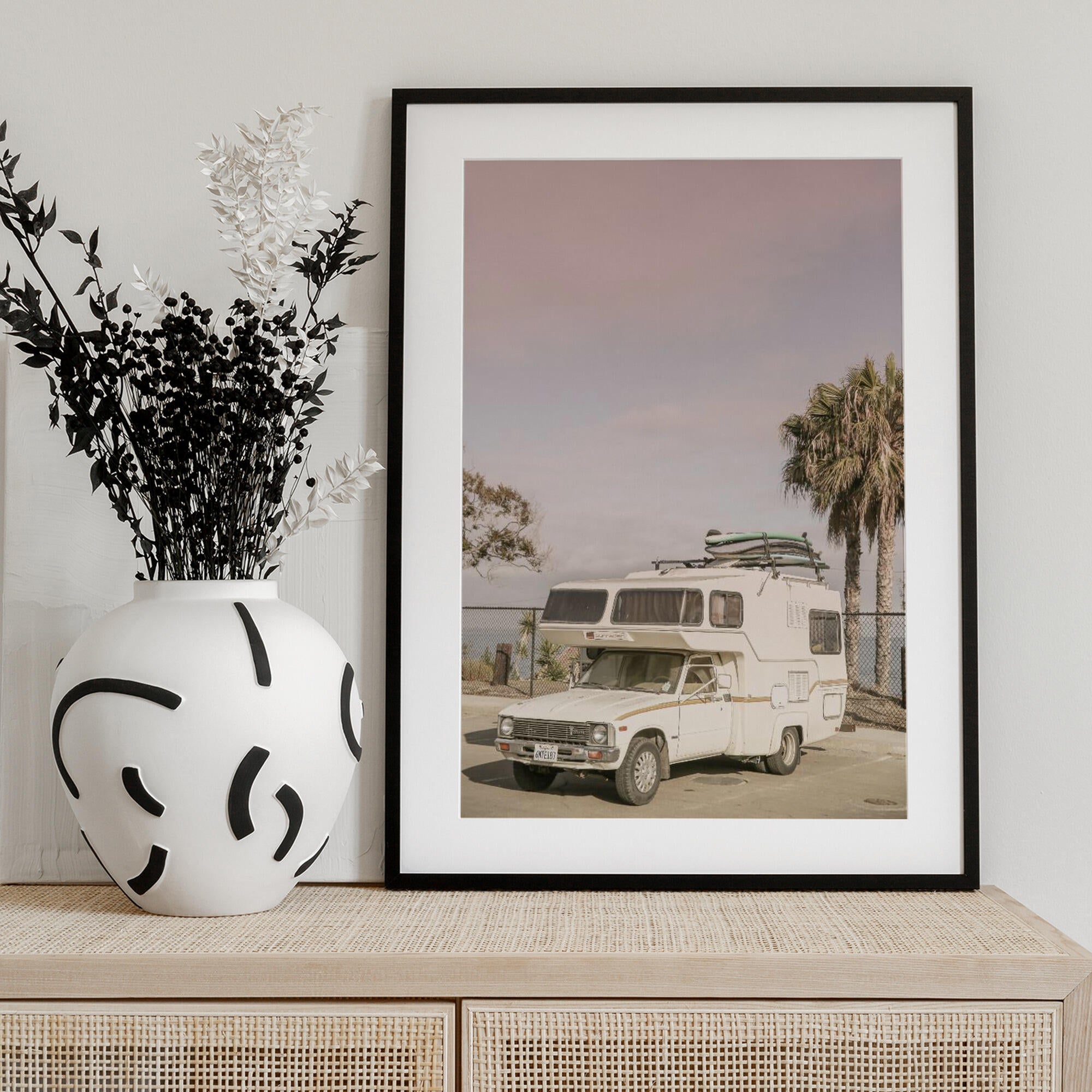 Vintage Camper Parked