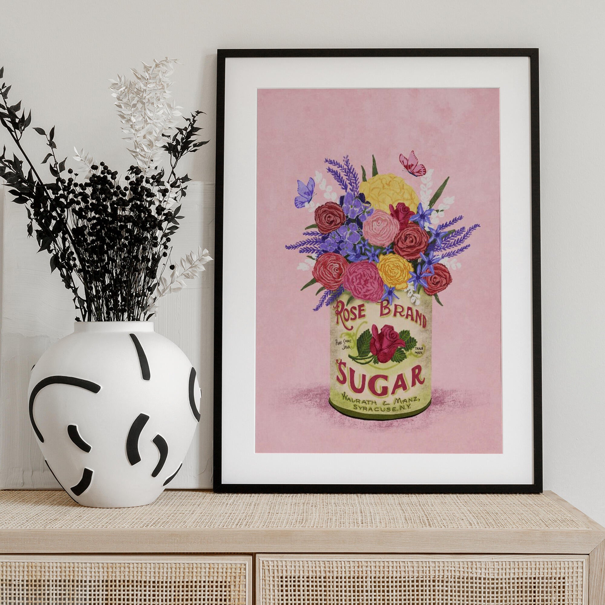 Flowers In a vintage Can