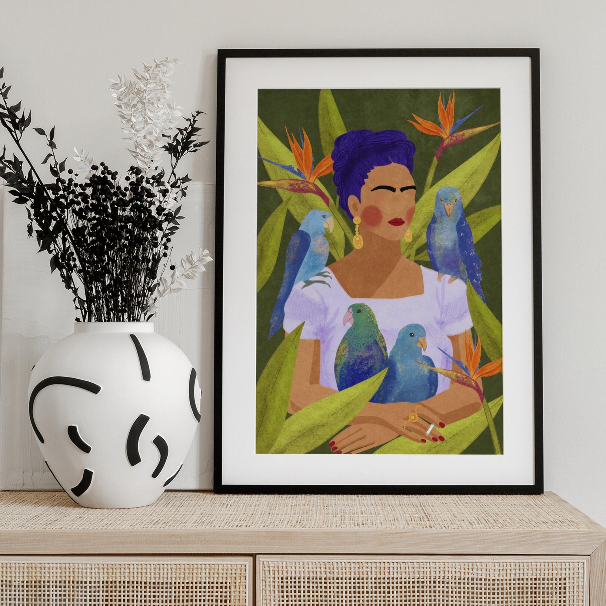 Frida and birds
