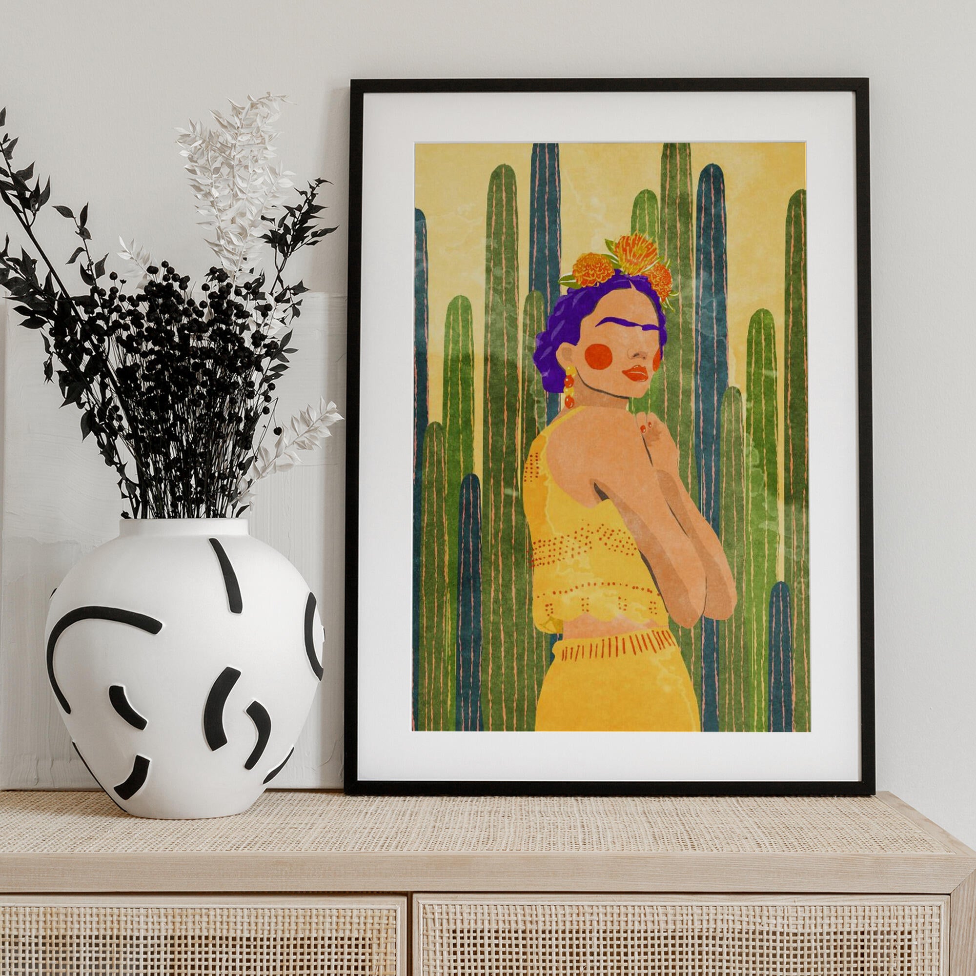 Frida and cacti