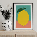 Lemon With Two Leaves