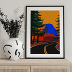 Clacier Road With Half Dome