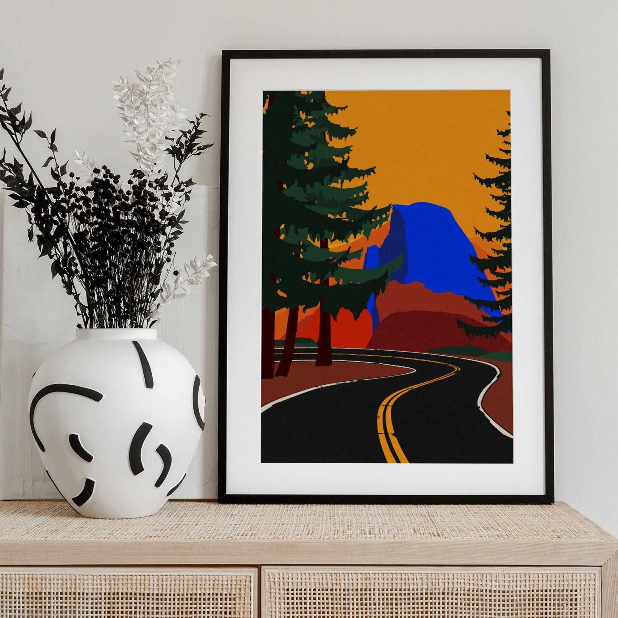 Clacier Road With Half Dome