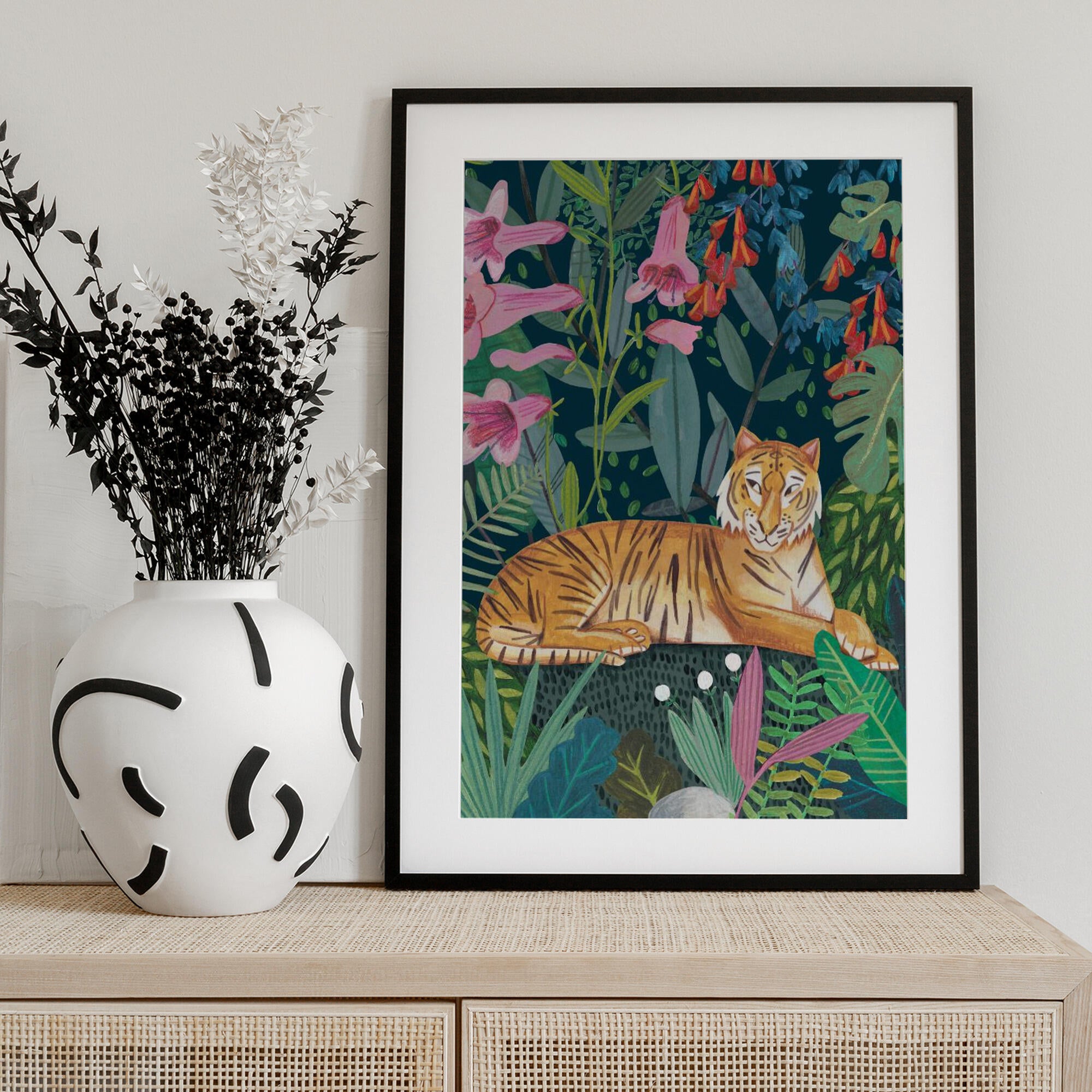 Tiger in the jungle