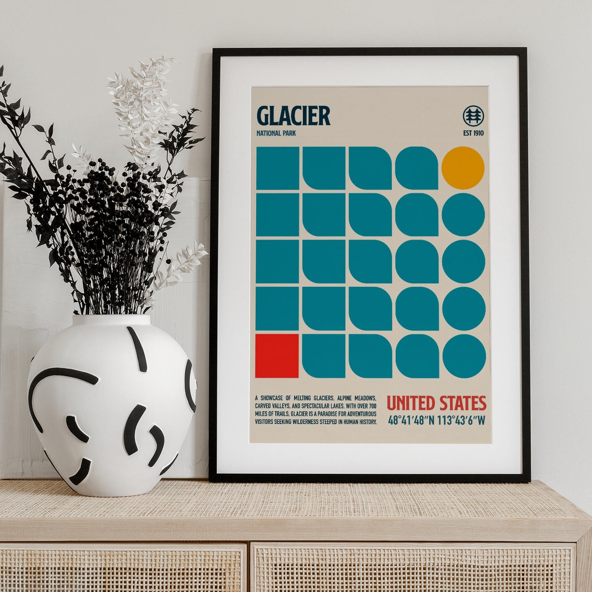 Glacier National Park Travel Poster