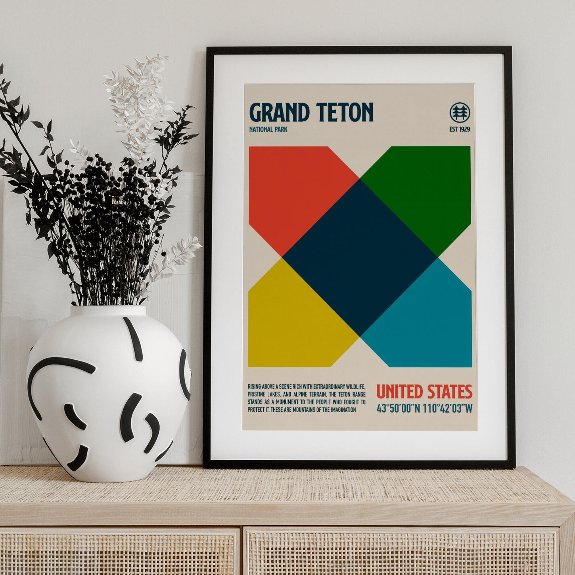 Grand Teton National Park Travel Poster