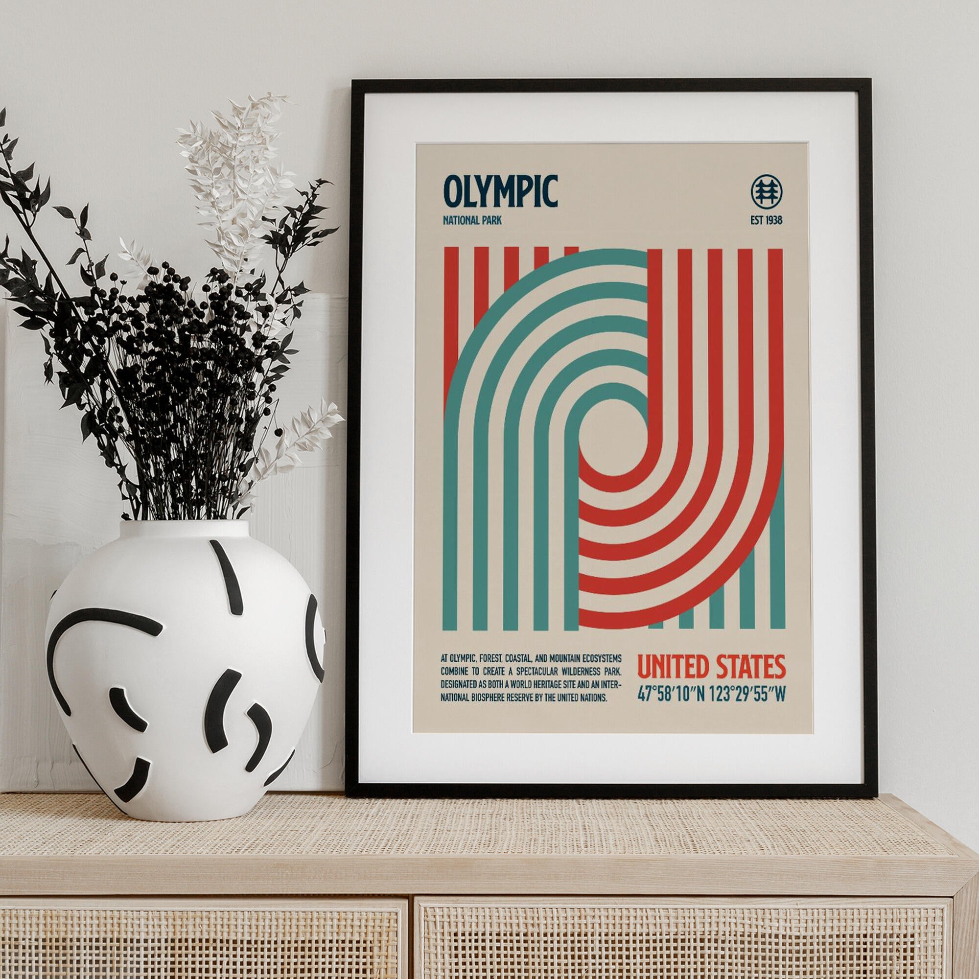 Olympic National Park Travel Poster