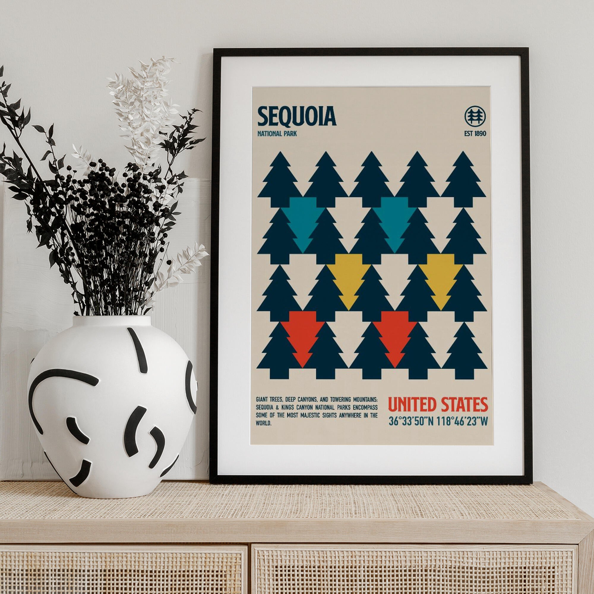 Sequoia National Park Travel Poster