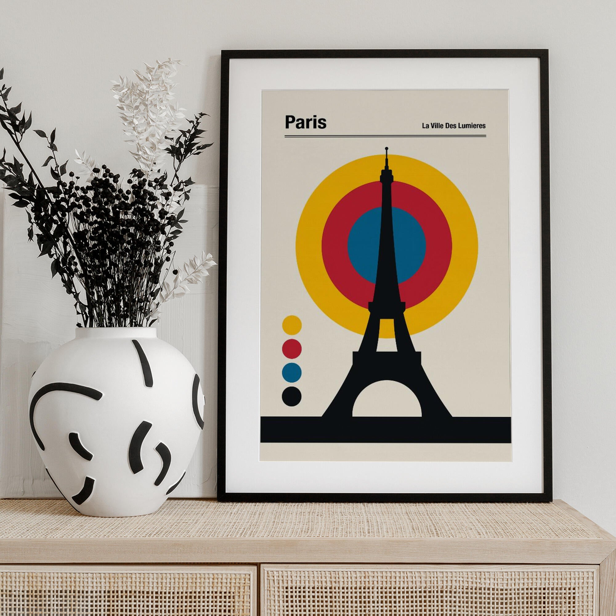 Paris Eiffel Tower Retro travel Print