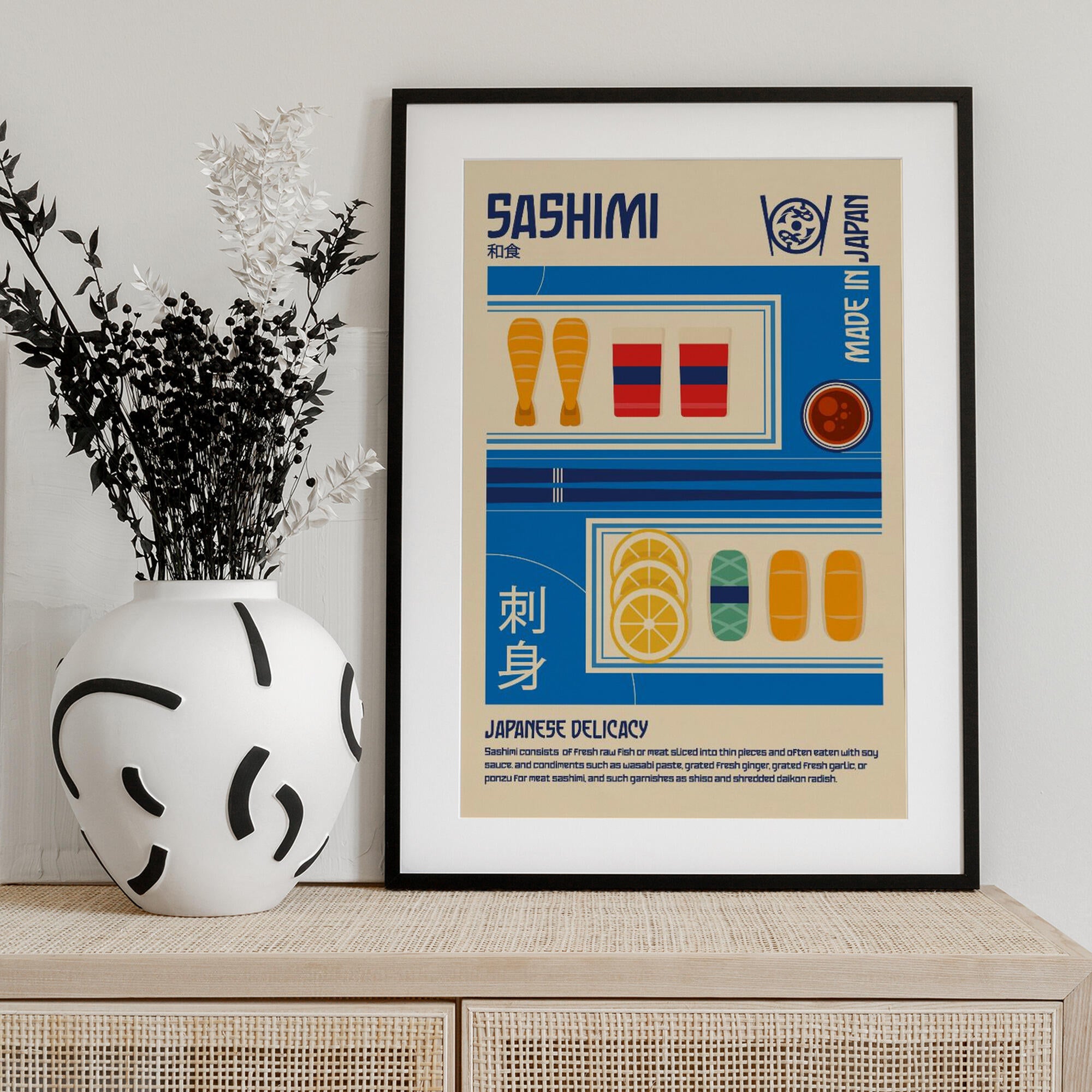 Sashimi Japanese Food Print