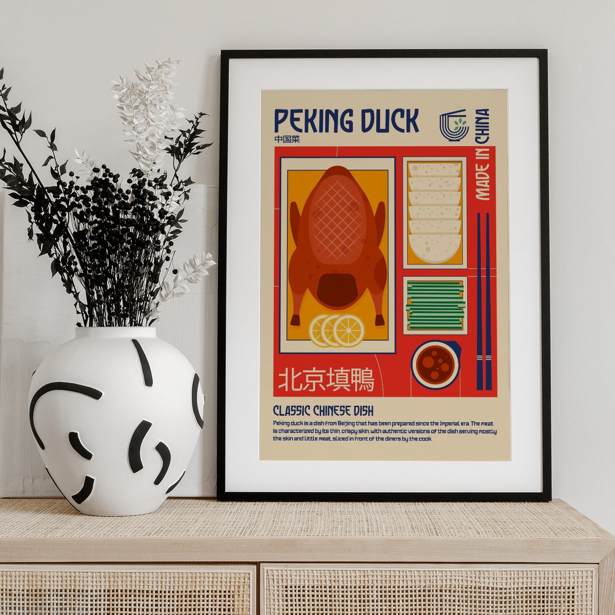 Peking Duck Japanese Food Print