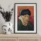 Vincent Van Gogh's Self Portrait With Bandaged Ear and Pipe (1889)