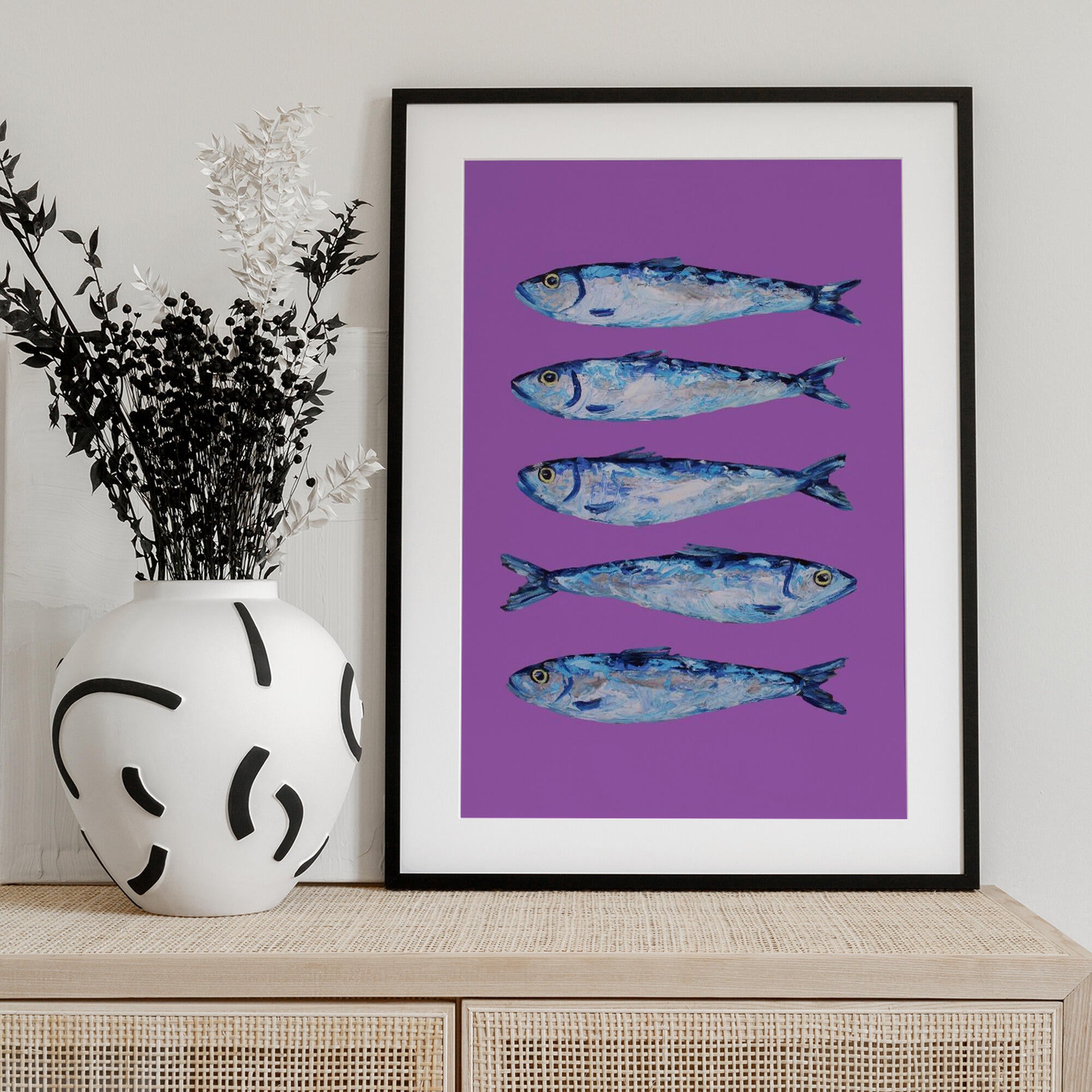 Sardines on Purple