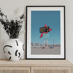 Roy's Motel Cafe Retro Sign