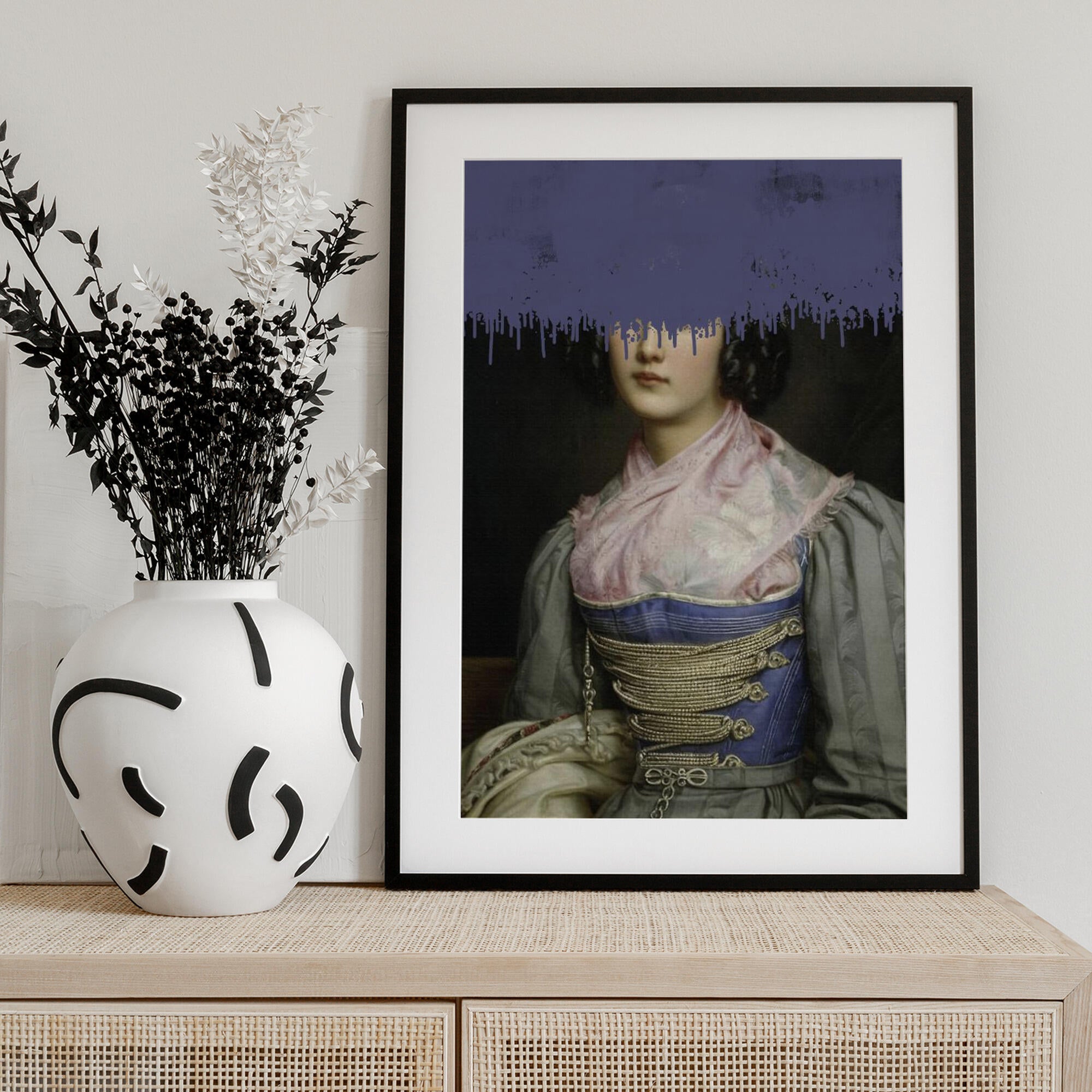 Portrait of Vintage Woman Collage