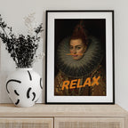 Relax Altered Oil Painting