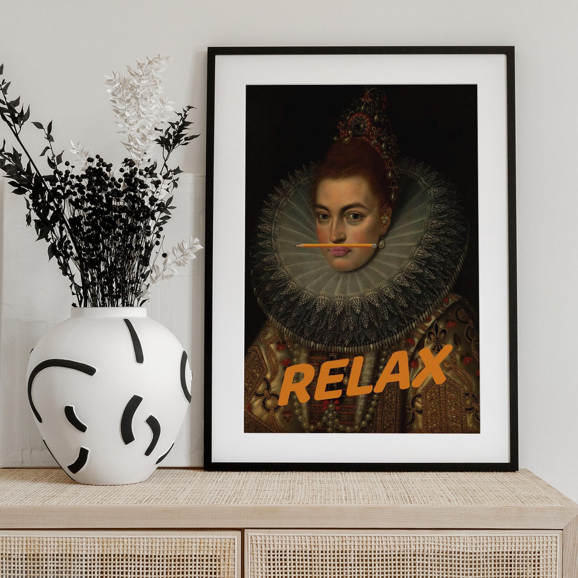 Relax Altered Oil Painting