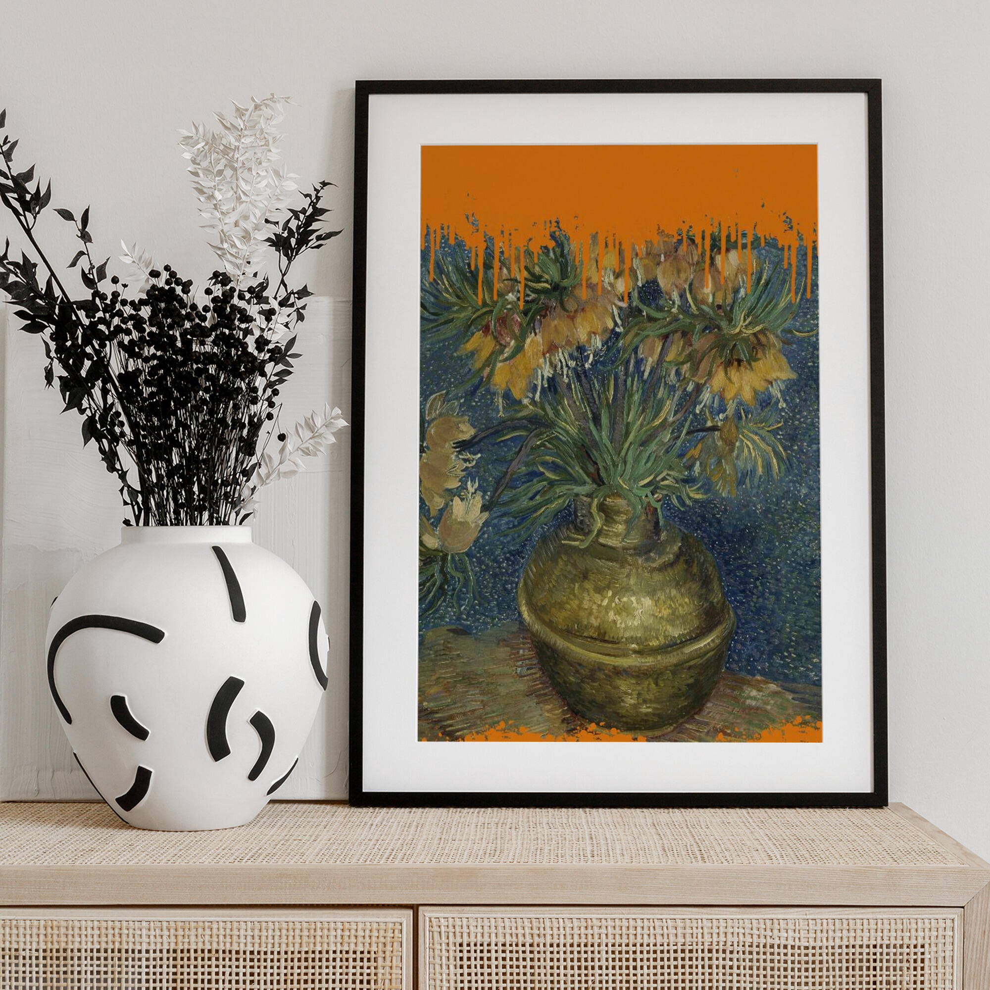 Collage Sunflowers and the splash Van Gogh